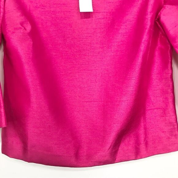 Chico’s Vibrant Pink Classic Boat Neck Pullover Top in Summerberry NEW - Picture 7 of 16